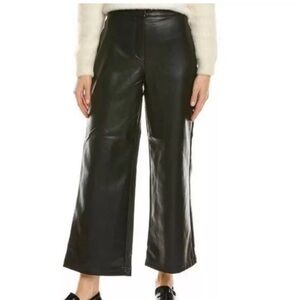 NWT Bagatelle wide leg high waisted cropped leather pants sz L